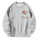 thumbnail image 3 of Sudadera para mujer con cuello redondo, ropa deportiva, jersey, camisetas de manga larga para desplazamientos, camping, oficina, otoño e invierno , SG, 3 of 8