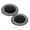 Black 2PCS, variant on pdqouc 12.6in Round Iron Korean BBQ Grill Plate Barbecue Non-stick Pan Set with Holder Set Portable Stove Korean Grill Pan Cast Iron Indoor