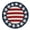 Red White Blue, variant on American Flag Beaded Placemats Set of 8 - 4th of July Patriotic Freedom Stars Independence and Memorial Day Heat Stain Resistant Table Place Mats for Kitchen Dining Table Home Decor - 14 Inches