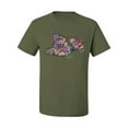 thumbnail image 3 of Tired Sleeping Cat | I Wish I Was My Cat Funny Colorful Kitty | Dean Russo Art Animal Lover Men's T-Shirt, Military Green, Medium, 3 of 6