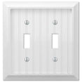 thumbnail image 1 of Placa de pared Amerelle 279TTW de madera compuesta de 2 palancas, color blanco, 1 of 3