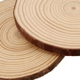 thumbnail image 4 of Rebanadas de madera de pino KINJOEK, 13 cm, 30 unidades con corteza, para manualidades, 4 of 9