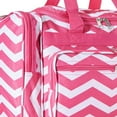 thumbnail image 4 of CalBags Chevron 19-inch Duffel Bag, Fuchsia White, 4 of 7
