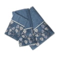 thumbnail image 4 of Zahari Home Capri Bathroom Towel Set 3 Piece Towel Bath Towel, Hand Towel and Wash Towel Modern Decor Beautiful Unique Design Stylish Bath Towel Sets Royal Blue Towel Set, 4 of 5