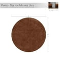 thumbnail image 4 of HOME WEAVERS Waterford Collection Cotton Round Bath Rug, 30" Round, Chocolate, 4 of 9