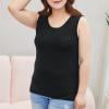 thumbnail image 1 of RKSTN Womens Tops Plus Size Sleeveless Fashionable Solid Color Crew Neck Wide Spaghetti Strap Oversize Stretch Lightweight Undershirts Spring Summer Style, 1 of 6