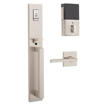 Baldwin Hardware Soho Single - Baldwin 85392150BRENT Right Hand Single Cylinder Minneapolis Full Evolved Bluetooth Handleset Complete with Interior Lever - Satin Nickel