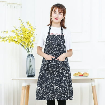 

Pockets Holds 1pc Parent Adult The Family Kitchen Lovely Print Linen Family Aprons