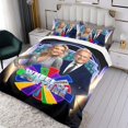 thumbnail image 3 of Rueda de la Fortuna Conjunto de sábanas temático, trío de piezas, cómodo y amigable con la piel, diseño único, regalo de decoración para el hogar para familiares, amigos y fans, 90 cm * 190 cm, 3 of 6