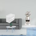 thumbnail image 2 of caso de tejido,Caja de almacenamiento de papel higiénico para montaje en pared,Soporte de pared acrílico para papel higiénico y toallas,Figura de escritorio,Estatua de astronauta para, 2 of 8