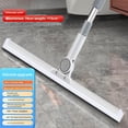 thumbnail image 1 of Durable Silicone Floor Squeegee with 50cm and Telescopic Handle - Efficient Hair & Debris Cleaner for Bathroom, Tiles, Home & Commercial Use - Compact Storage Magic Sweeper Tool, 1 of 6