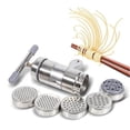 thumbnail image 4 of Hand Wringing Noodle Machine, Washable Manual Press Pasta Machine Food Grade Stainless Steel  For Kitchen, 4 of 8