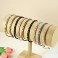 thumbnail image 7 of Unique Bargains 1 Pcs 2 Rows Rhinestone Headband Hairband for Women 0.31 Inch Wide Champagne, 7 of 7
