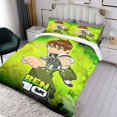 thumbnail image 3 of Ben 10 Themed Bed Sheet Set Three Piece Set 53x79 Inches Comfortable And Skin Friendly Unique Design Creating A Star Studded Night Home Decor Gifts For Family Friends fans, 3 of 6