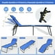 thumbnail image 5 of Tumbona Plegable Costway Playa portátil Reclinable 4 posiciones azul 189 x 59 x 40 cm, 5 of 9
