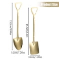 thumbnail image 3 of 1Pcs Stainless Steel Shovel Spoon Ice Cream Spoons Reusable Cute Dessert Tea Spoon Stirring Scoop for Sundaes Coffee Home Kitchen Bar Party, 6X1In, Gold1, 3 of 6