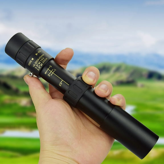 SEWCHICS High Resolution Outdoor Monocular Telescope Black Zinc Alloy Compact Lightweight for Hiking Camping