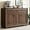 Brown, variant on 48 Inches Sideboard Buffet Cabinet with Storage, Farmhouse Sideboard with 2 Drawers and 3 Doors, Wood Coffee Bar Cabinet with Adjustable Shelves for Living Room, Kitchen, Hallway, Brown