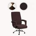 thumbnail image 3 of Durable Stretch Waterproof Office Chair Cover, High Back Computer Chair Slipcovers, for Universal Rotating Chair with Armrest L, 3 of 8