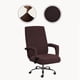 thumbnail image 2 of Cubierta de silla de oficina Split extensible computadora escritorio asiento Marrón L, 2 of 7
