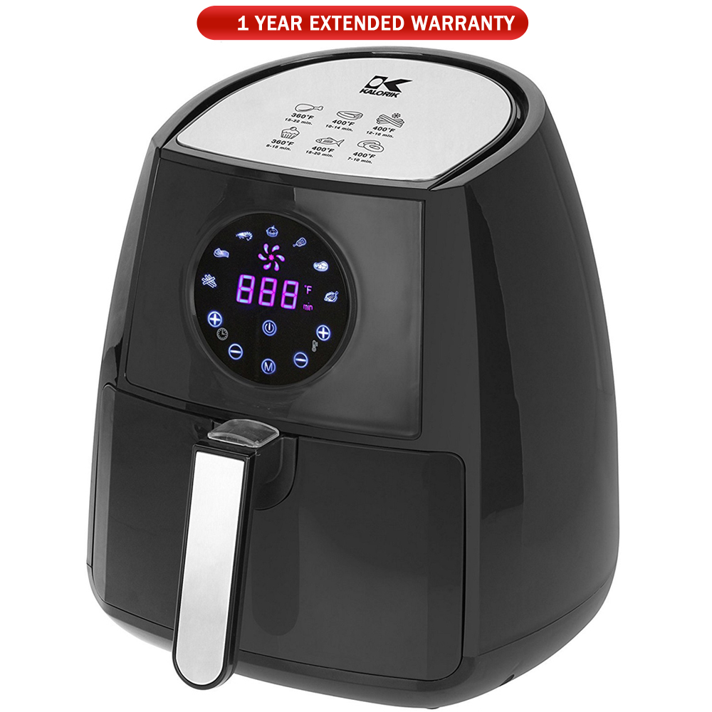 Kalorik Digital Air Fryer with Dual Layer Rack Black (FT 42174 BK) with