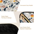 thumbnail image 5 of FORMRS Makeup Bag Travel Cosmetic Organizer for Women Fold Flat Zipper Pouch with Handle, Acorn Leaves Pattern, 5 of 8