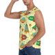 thumbnail image 3 of Fotbe Colorful Outer Space Men's Camiseta sin Mangas Estampada para Hombres, Playera Casual para Gimnasio, Entrenamiento, Playa-X-Large, 3 of 7