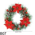 thumbnail image 3 of 30cm Christmas Wreaths Door Hanging Rattan Venue Layout Christmas Decorations Garland for Home Party Decoration Noel New Year, 3 of 5