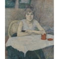 thumbnail image 3 of Henri de Toulouse-Lautrec 15x17 Black Modern Framed Museum Art Print Titled - Young Woman at Table, ‘Rice Powder’ ’, 3 of 5