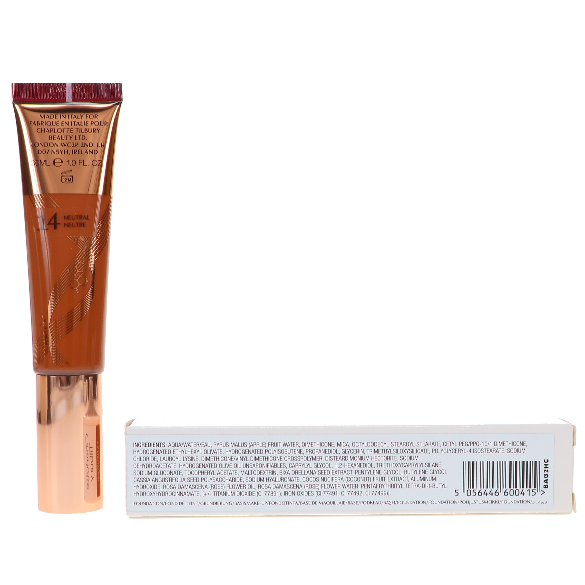 Charlotte Tilbury Beautiful Skin Foundation 14 Neutral 1 oz