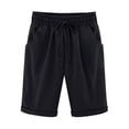 thumbnail image 1 of CEHVOM Pantalon d'Été Femme Grande Taille Coton Lin Décontracté, 1 of 5
