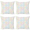 thumbnail image 1 of Ambesonne Pastel Throw Pillow Cover 4 Pack, Big Spots Overlapping, 24", Multicolor, 1 of 2