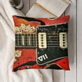 thumbnail image 3 of YINGXI Music Theme Throw Pillow Covers Around Music Instruments Pattern Standard Pillowcase ative Couch 20x20in, 3 of 5