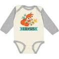 thumbnail image 3 of Inktastic Little Sister Woodland Fox Girls Girls Long Sleeve Baby Bodysuit, 3 of 5