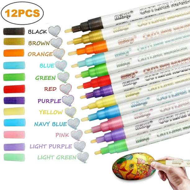 TSV Acrylic Paint Pens for Rock Painting, Stone, Ceramic, Glass, Wood