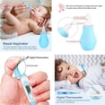thumbnail image 6 of Baby Healthcare and Grooming Kit,Bexikou Baby Health Nursery Care Items,Baby Comb, Brush, Finger Toothbrush, Nail Clippers, Scissors, Nasal Aspirator, Baby Essentials Nursery Care Kit (Blue), 6 of 7