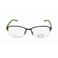 thumbnail image 3 of NEW LIGHTEC 6963L WOMENS/LADIES DESIGNER HALF-RIM GRAY / GREEN FRAME DEMO LENSES 53-16-135 FLEXIBLE HINGES EYEGLASSES/SPECTACLES, 3 of 9