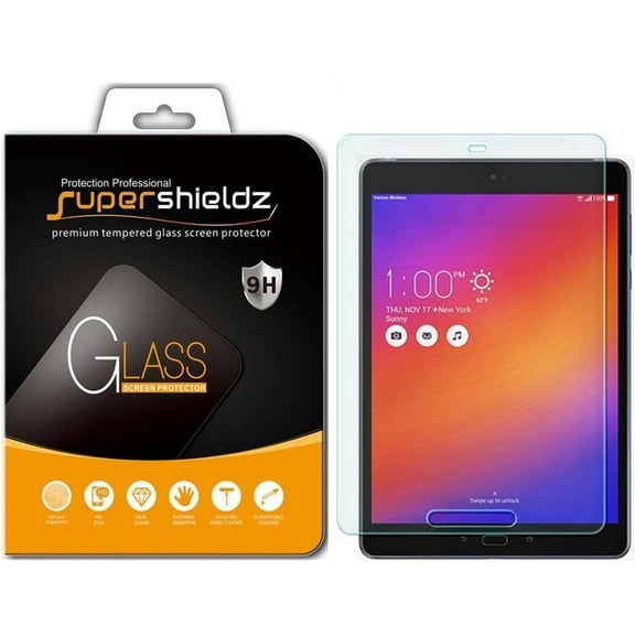 [2-Pack] Supershieldz for Asus Zenpad Z10 Tempered Glass Screen Protector, Anti-Scratch, Anti-Fingerprint, Bubble Free