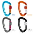 thumbnail image 4 of 25KN Screw Locking Gate Carabiner Heavy Duty D-shape Buckle Pack D-ring Carabiner Climbing Rappelling Canyoning Hammock Locking Clip, 4 of 4