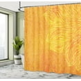 thumbnail image 5 of Ambesonne Orange Shower Curtain, Old Tibal Grunge Motif, 69"Wx70"L, Orange, 5 of 5