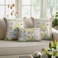 thumbnail image 6 of Easter Decorative Throw Pillow Covers 12x20 Inch Set of 2 Easter Eggs Gnome Home Decor Pillow Cases for Couch, Floral Colorful Egg Butterfly Cushion Case for Living Room Bedroom Bed Car Chair, 6 of 9