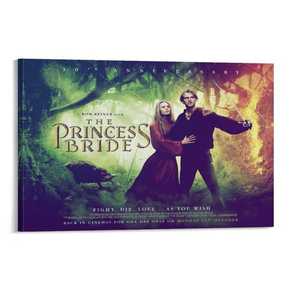 The Princess Bride Movie Poster (16) Posters Art Print Wall Photo Paint Poster Hanging Picture Family Bedroom Decor Gift 12x18inch(30x45cm)