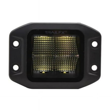 2X2CFFMB 4 x 5 watt Black Pod Flush Mount Flood Single LED Beam