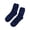 Navy, variant on 1 Pair Men Fuzzy Socks Thick Warm Floor Sleep Socks Soft Plush Cozy Casual Mid-Calf Socks Winter Indoor Home Lounge Socks for Adult Men