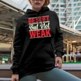 thumbnail image 2 of Be Soft but Not Weak, Motivational Quote, Black Hooded Sweatshirt or Hoodie, Large, 2 of 5