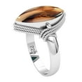 thumbnail image 2 of 925 Sterling Silver Ring Natural Montana Agate Handmade Jewelry, 2 of 10