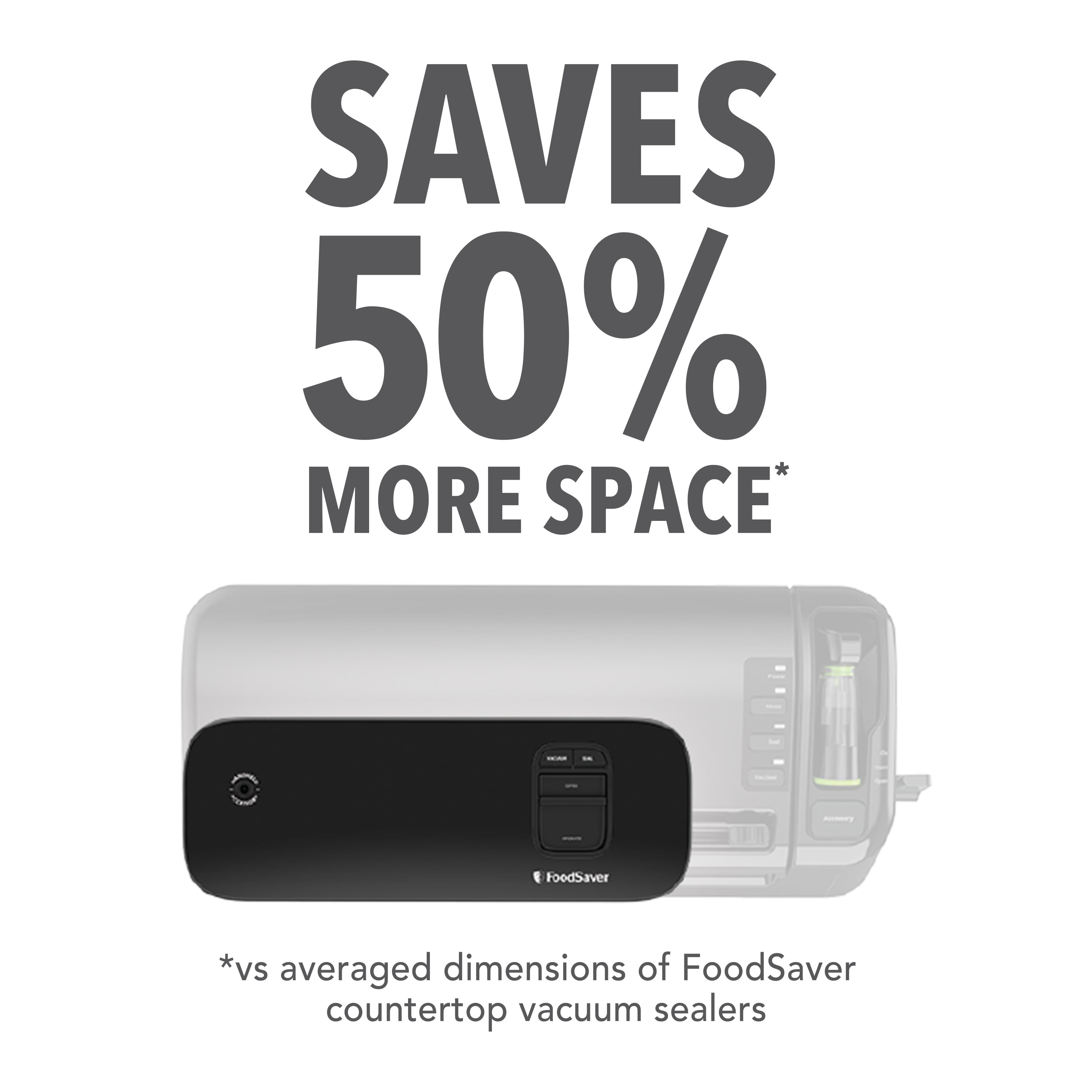 FoodSaver® Space Saving Food Vacuum Sealer - Black, 1 ct - Kroger