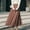 Coffee, variant on QENGING Summer Skirts for Women Flare Solid Skirt Strap Ladies Floral Skirts Mesh High Waist Skirt Pleated Skirt Casual