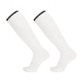 thumbnail image 2 of ZACPNCV Kids Knee High Soccer Socks Thick Towel Bottom Training Socks Non Slip Grips Cushioned Sole Football Long Socks for Boys Girls 5-17Y B-White, 2 of 5