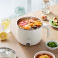 thumbnail image 2 of KRIBEE Electric Hot Pot Rapid Noodles Cooker 1.2L Stainless Steel Mini Pot with Temperature Control/PP, 2 of 8